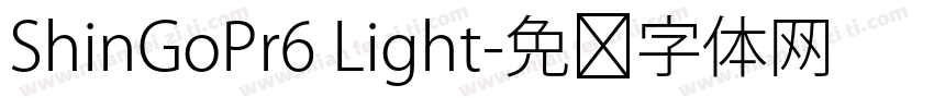 ShinGoPr6 Light字体转换